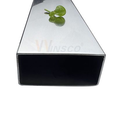 0.8mm-5.0mm Ketebalan Inoks Flat Tube 100mmx50mm Ukuran Besar Stainless Steel Pipe persegi panjang 201 304 316 Grade