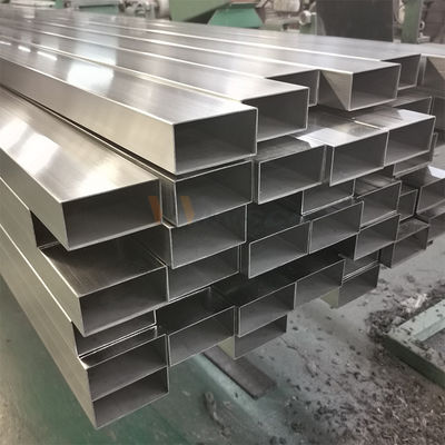 AISI 201 304 316 Mirror Satin Finish 30mmx60mm Ukuran Stainless Steel Inox Pipa Tabung persegi panjang 0.5mm-2.7mm Ketebalan