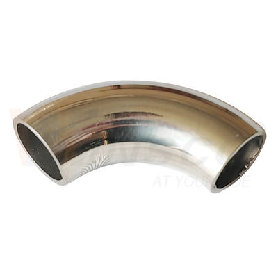 Permukaan Mirror Satin 55mm Panjang busur 12,7mm OD AISI 201 304 316 Stainless Steel Elbow 1,2mm 1,5mm Ketebalan