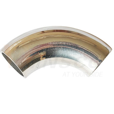 Permukaan Mirror Satin 55mm Panjang busur 12,7mm OD AISI 201 304 316 Stainless Steel Elbow 1,2mm 1,5mm Ketebalan