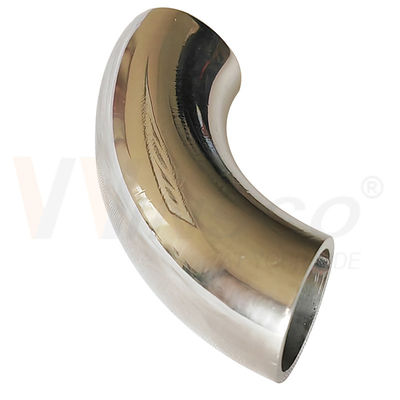 Permukaan Mirror Satin 55mm Panjang busur 12,7mm OD AISI 201 304 316 Stainless Steel Elbow 1,2mm 1,5mm Ketebalan