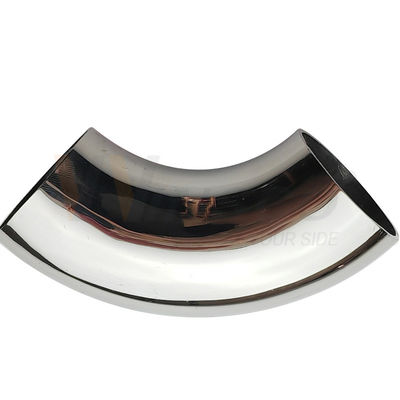 AISI 201 304 316 Mirror Satin Inox Pipe Connector 1 1/2' 38.1mm OD Riling Baja Ringan siku 98mm 120mm Arc