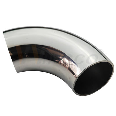 AISI 201 304 316 Mirror Satin Inox Pipe Connector 1 1/2' 38.1mm OD Riling Baja Ringan siku 98mm 120mm Arc