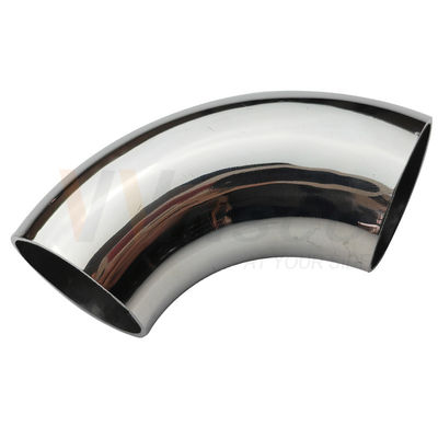 AISI 201 304 316 Mirror Satin Inox Pipe Connector 1 1/2' 38.1mm OD Riling Baja Ringan siku 98mm 120mm Arc