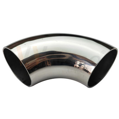 Presisi tinggi SS 201 304 316 Fitting Railing 1.2mm-2.0mm Ketebalan 50.8mm 2' OD Stainless Steel Handrail Elbow Connector