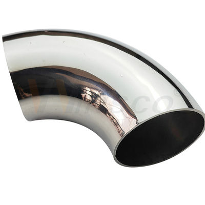 Presisi tinggi SS 201 304 316 Fitting Railing 1.2mm-2.0mm Ketebalan 50.8mm 2' OD Stainless Steel Handrail Elbow Connector