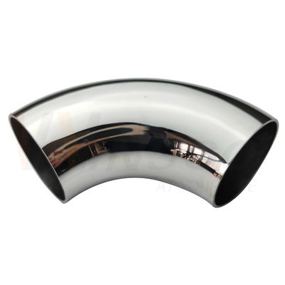 Pemasangan Mudah SS 201 304 316 Cermin Satin Inox Aksesori Tangga 63.5Mm 2 1/2 Inci OD Pegangan Baja Tahan Karat Siku