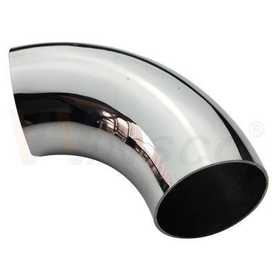 Pemasangan Mudah SS 201 304 316 Cermin Satin Inox Aksesori Tangga 63.5Mm 2 1/2 Inci OD Pegangan Baja Tahan Karat Siku