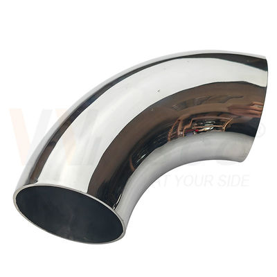 Pemasangan Mudah SS 201 304 316 Cermin Satin Inox Aksesori Tangga 63.5Mm 2 1/2 Inci OD Pegangan Baja Tahan Karat Siku
