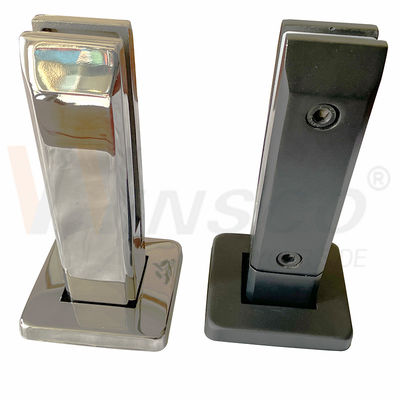 SUS 304 316 Hairline Hitam Matte Mirror Surface Stainless Steel Kolam renang Spigot Kaca Untuk 12mm 24mm Kaca