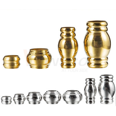 Cermin Perak Emas Aksesoris Gelindung Inoks SS 201 304 Stainless Steel Bamboo Joint Connector Untuk 19mm Handrail Pipe