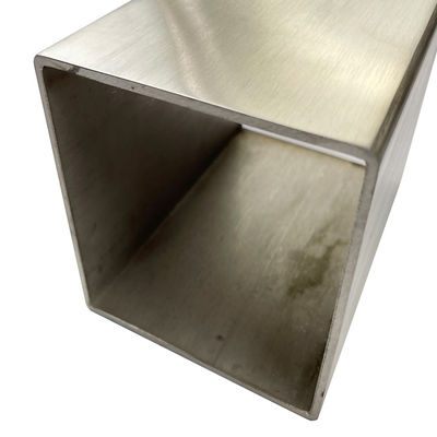SUS 201 AISI 304 TP 316 Grade Ukuran Besar Inxo Tube Tembok Ketebalan 120mmx120mm Stainless Steel Square Pipe