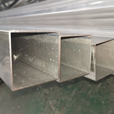 SUS 201 AISI 304 TP 316 Grade Ukuran Besar Inxo Tube Tembok Ketebalan 120mmx120mm Stainless Steel Square Pipe