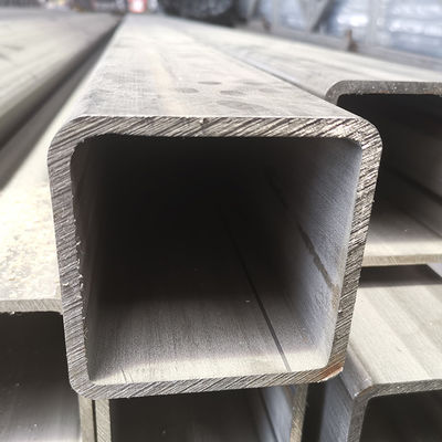 SUS 201 AISI 304 TP 316 Grade Ukuran Besar Inxo Tube Tembok Ketebalan 120mmx120mm Stainless Steel Square Pipe