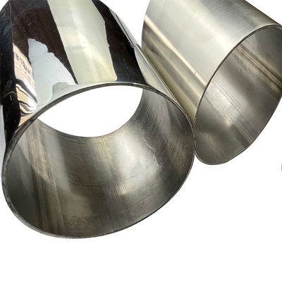 Resistensi suhu tinggi 159mm tabung las stainless steel AISI201 304 316 Diameter besar bulat baja tahan karat pipa dinding tebal