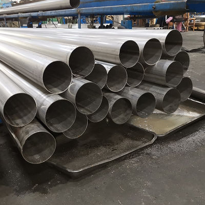 Resistensi suhu tinggi 159mm tabung las stainless steel AISI201 304 316 Diameter besar bulat baja tahan karat pipa dinding tebal