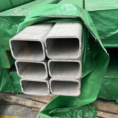 Bahan Bangunan Inoks Tabung 201 304 316 316L Kelas Besar Ukuran persegi panjang Mill 80mmx180mm Stainless Steel Pipe