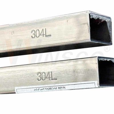 Ketahanan Korosi Winsco Metal Inox Pipa Las 304L Berkualitas Baja Berkualitas Bulat persegi panjang Tabung