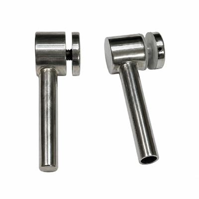 Braket Penyangga Kaca Stainless Steel Kustom dengan Permukaan Poles untuk Sistem Pegangan Tangan