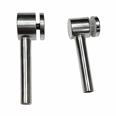 Braket Penyangga Kaca Stainless Steel Kustom dengan Permukaan Poles untuk Sistem Pegangan Tangan