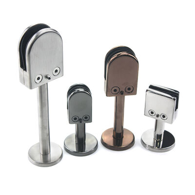 Stainless Steel Glass Railing Clamp Bracket - Corrosion Resistant with Multiple Finishes for Frameless Glass Panels