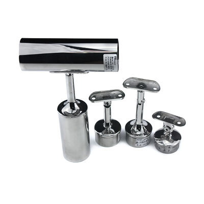 Stainless Steel Adjustable Handrail Dukungan Bracket Saddle