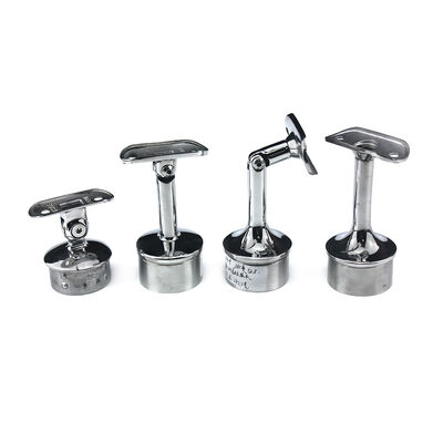 Stainless Steel Adjustable Handrail Dukungan Bracket Saddle