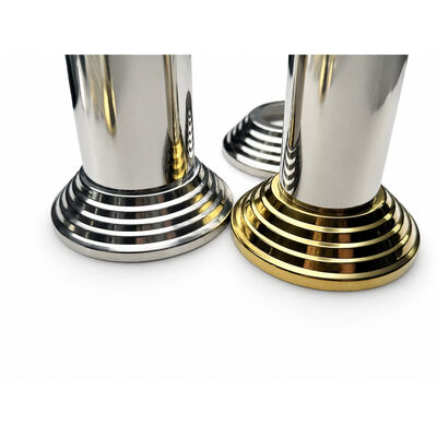 SS 201 304 Inox Stiar Parts Perak Emas Baja Ringan Baja Ringan Cover Untuk 19mm 1'' 2' 63.5mm Bulat Newel Post