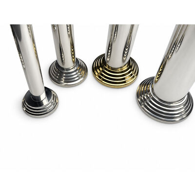 SS 201 304 Inox Stiar Parts Perak Emas Baja Ringan Baja Ringan Cover Untuk 19mm 1'' 2' 63.5mm Bulat Newel Post