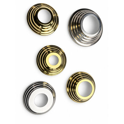 SS 201 304 Inox Stiar Parts Perak Emas Baja Ringan Baja Ringan Cover Untuk 19mm 1'' 2' 63.5mm Bulat Newel Post