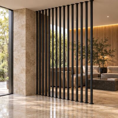Tabung Bulat Stainless Steel Hitam Doff 201 304 316 untuk Pegangan Tangan dan Furnitur