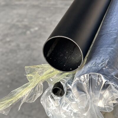 Tabung Bulat Stainless Steel Hitam Doff 201 304 316 untuk Pegangan Tangan dan Furnitur