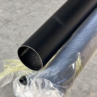 Tabung Bulat Stainless Steel Hitam Doff 201 304 316 untuk Pegangan Tangan dan Furnitur