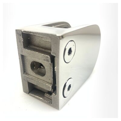 D Bentuk Clip Tangga Inox Kelas 304 316 Clamp Kaca Baja Rinsing Untuk 38.1mm 42.4mm 48.3mm 2' Round Railing