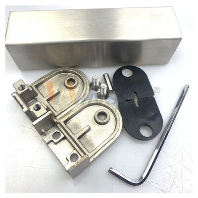 D Bentuk Clip Tangga Inox Kelas 304 316 Clamp Kaca Baja Rinsing Untuk 38.1mm 42.4mm 48.3mm 2' Round Railing