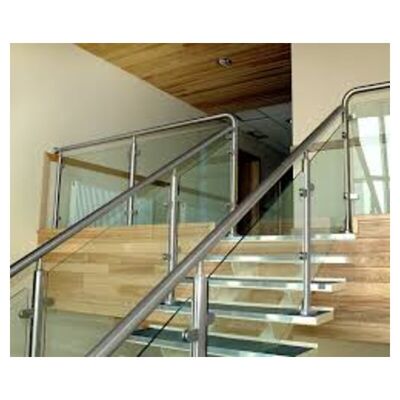 D Bentuk Clip Tangga Inox Kelas 304 316 Clamp Kaca Baja Rinsing Untuk 38.1mm 42.4mm 48.3mm 2' Round Railing