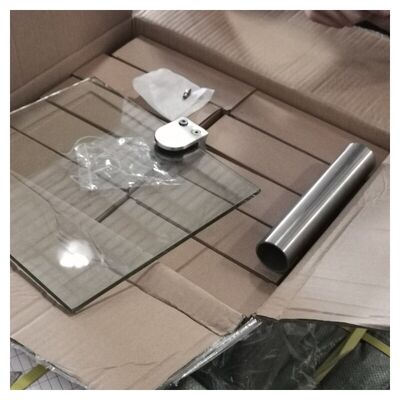 D Bentuk Clip Tangga Inox Kelas 304 316 Clamp Kaca Baja Rinsing Untuk 38.1mm 42.4mm 48.3mm 2' Round Railing