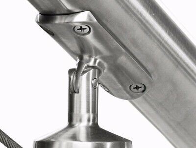 SS 201 304 316 Cermin 0.8mm-3.0mm Ketebalan 2' 'Stainless Steel Railing Pipe 50.8mm Satin Las Inoks Tabung Bulat