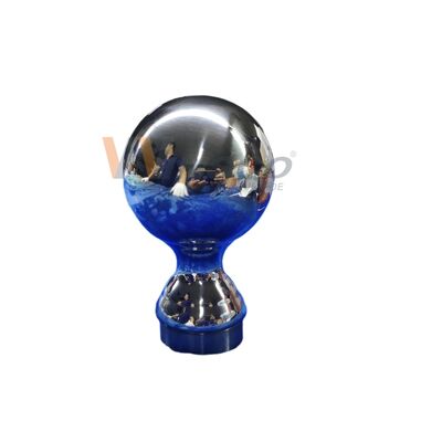 Kelas 304 316 Inoks Fittings Tangga 80mm Dia Stainless Steel Dekoratif Railing Ball Untuk 50,8mm 2 Inch Round Tube
