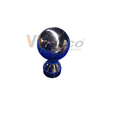 Kelas 304 316 Inoks Fittings Tangga 80mm Dia Stainless Steel Dekoratif Railing Ball Untuk 50,8mm 2 Inch Round Tube