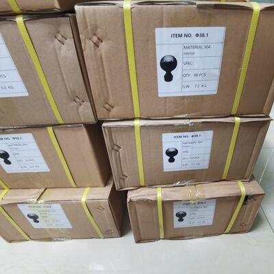 Kelas 304 316 Inoks Fittings Tangga 80mm Dia Stainless Steel Dekoratif Railing Ball Untuk 50,8mm 2 Inch Round Tube