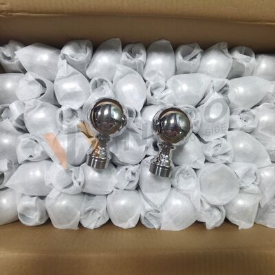 Kelas 304 316 Inoks Fittings Tangga 80mm Dia Stainless Steel Dekoratif Railing Ball Untuk 50,8mm 2 Inch Round Tube
