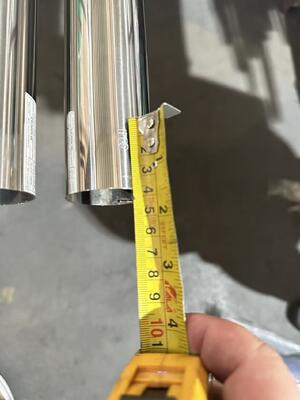 304L Stainless Steel Tube Mirror Polished Round Square Rectangular Pipe dengan Panjang Disesuaikan untuk Dekorasi Bangunan Genggam