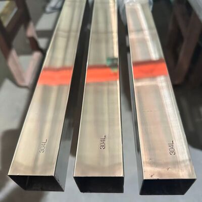 304L Stainless Steel Tube Mirror Polished Round Square Rectangular Pipe dengan Panjang Disesuaikan untuk Dekorasi Bangunan Genggam