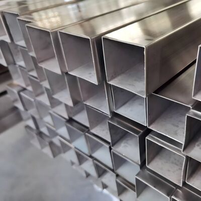 10×10mm sampai 200×200mm Stainless Steel Square & Tubes persegi panjang dengan ketebalan dinding 1,5-5,0mm untuk Konstruksi & Railing