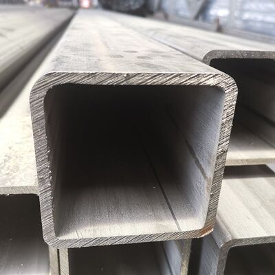 SUS 201 AISI 304 TP 316 Grade Ukuran Besar Inxo Tube Tembok Ketebalan 120mmx120mm Stainless Steel Square Pipe