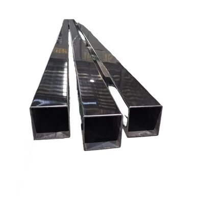 201 304 316 Grade Inox Welded Tube 100mmx100mm Ukuran Besar Stainless Steel Square Pipe 1.5mm-5.0mm Ketebalan