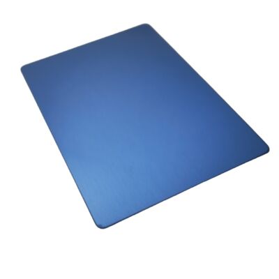 SS201 Cold Rolled Blue PVD Hairline No.4 Lembar stainless steel 1220×2440mm 4x8ft Piring Inoks Dekoratif