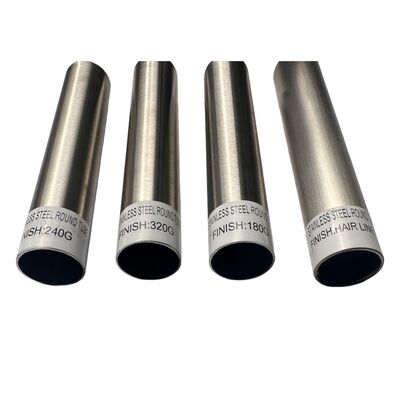 WINSCO Pipa Bulat Stainless Steel dengan Finishing Matte 320G 240G untuk Pipa Stainless Steel Dekoratif