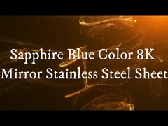 8K Mirror Sapphire Blue Cold Rolled Stainless Steel Sheet